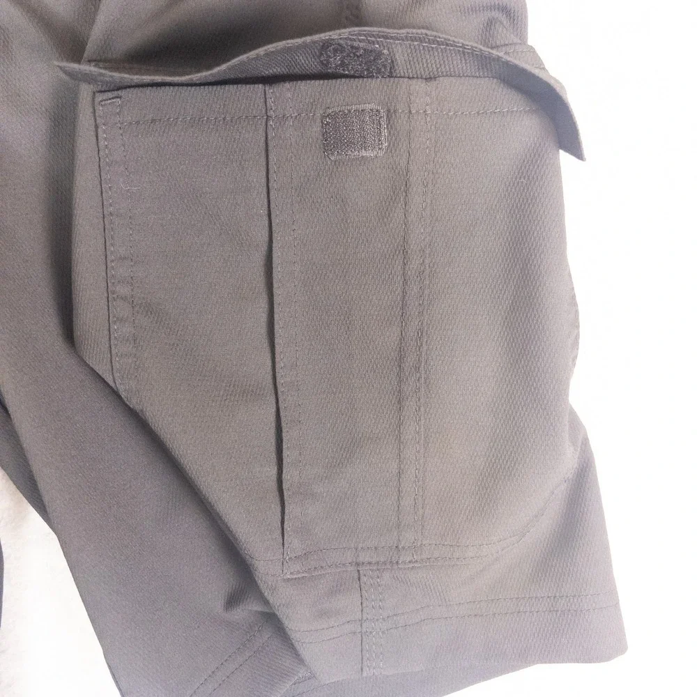 Lee Mens Black Cargo Shorts Size 42 Solid Casual Outdoor Utility Pockets